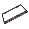 1Pc Camaro 3D Emblem Black Stainless License Plate Frame Rust