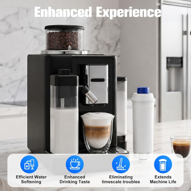 FOIRCEADAL DLSC002 Water Filter Replacement, Replace for Delonghi Coffee Machine