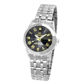 John Harrison JH-2172LGB Women's Watch Silver, Black, Bracelet Type