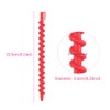 60Pcs Plastic Spiral Rollers Spiral Curlers Spiral Hair Rods Multicolored