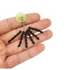 300Pcs Fishing Rubber Bobber Beads Stopper, 6 in 1 Float