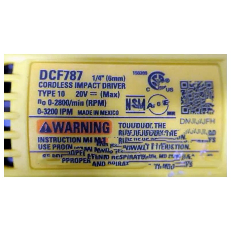 DCF787, DCF787B, Belt Clips Steel Suitable For D-alt 1/4" Cordless