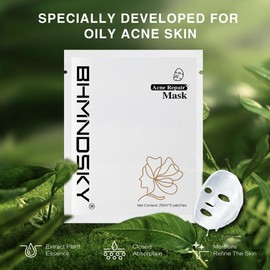 BHMNDSKY Acne Repair Mask Beauty Face Mask Skin Care Set | Natural Acne Repair Face Mask For All Skin Types (Pack of 5)