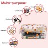 MOAMUN Pack of 5 Transparent Cosmetic Bags, Waterproof PVC Toiletry