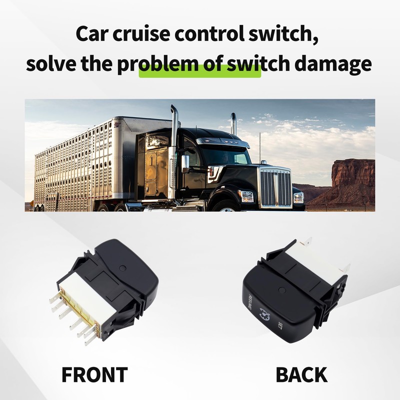 HiSport Cruise Control Rocker Switch P27-1040-15 - Compatible with Kenworth