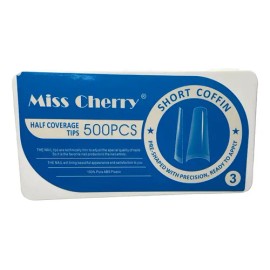 Tip Coffin Corto 500 Piezas Uñas Acrilicas Resistente