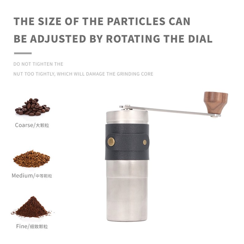Manual Coffee Grinder Stainless Steel Portable Hand Coffee Bean Mill