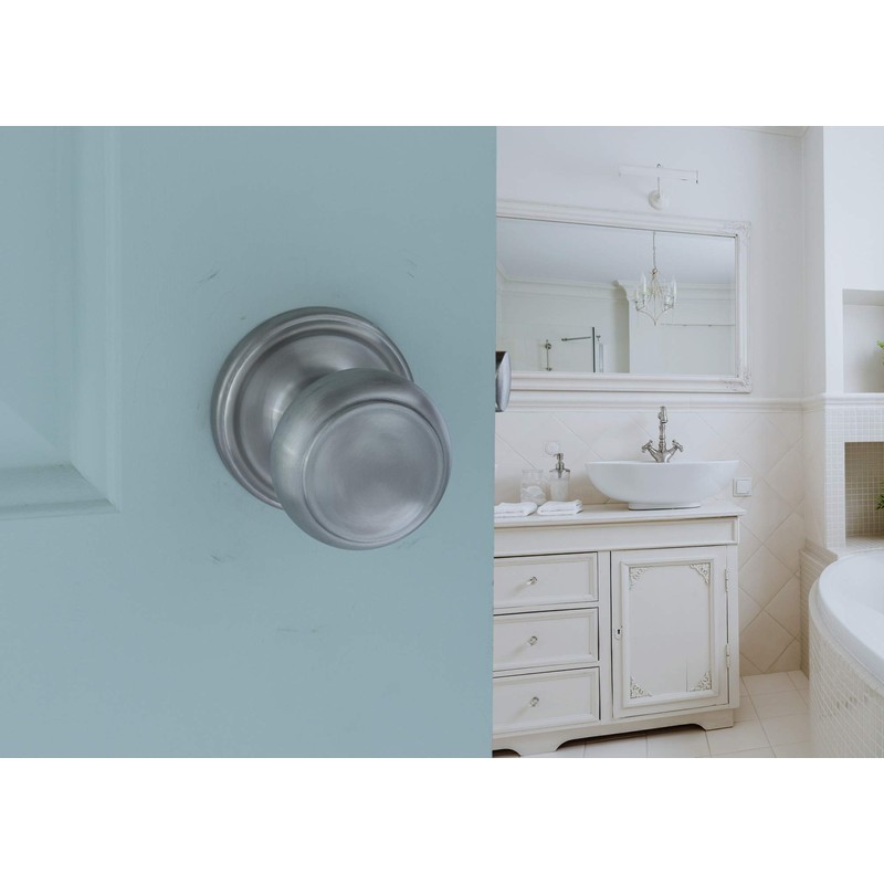 Copper Creek CK2090PS Colonial Door Knob, Dummy Function, 1 Pack,