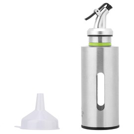 Ölflasche Öl Flasche Edelstahl Essig Olivenöl Speiseöl Spender 150 / 250 ml Ölbehälter Auslaufsicher Tropffrei Ölflasche Liquid Zutatenspender Flasche Essigspender Olivenölspender für Küche und(150ml)