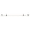Achim Metallo Decorative Rod & Finial Lexus Width/Silver