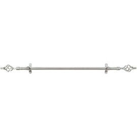 Achim Metallo Decorative Rod & Finial Lexus Width/Silver