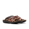 Clarks Women's Laurieann Bali Slide Sandal, Brown Combi, 10