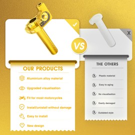 ZSDTRP Universal 7/8" 22mm Motorcycle Throttle Assembly Twists Grip CNC Aluminum with Throttle Cable and Handlebar Grip for Dirt Bike Motorcycle Accessories (StyleA-Gold)