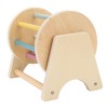 Wooden Rattle Rolling Drum Logic Thinking Hand Eye Coordination Safe