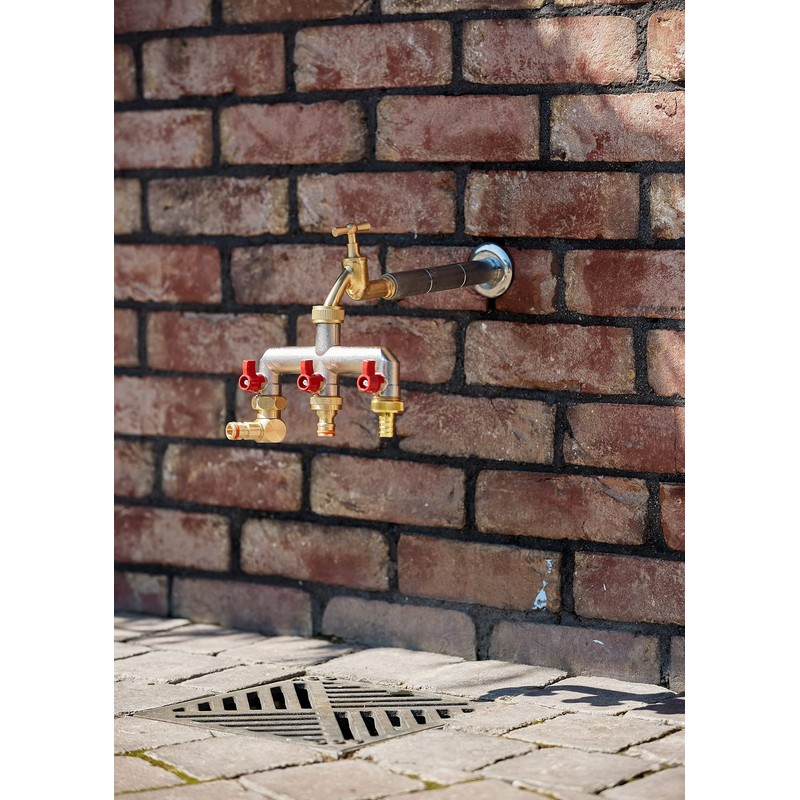 Outdoor Garden Tap Hose Union Bib Tap 3/4" polished Brass