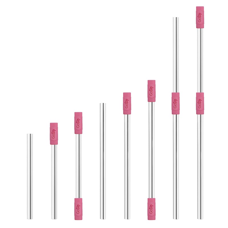 Final Touch GoSip 3-in-1 Reusable Stainless Steel Drinking Straws with