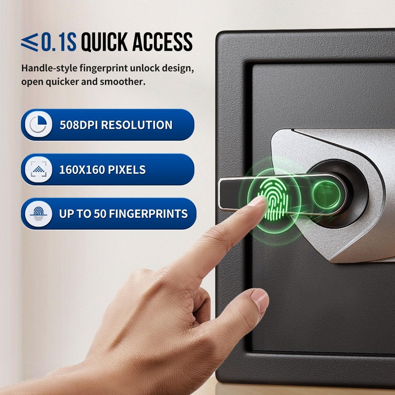 BlackSmith Home Safe 0.8 Cub Biometric Safe Box Fingerprint Recognition