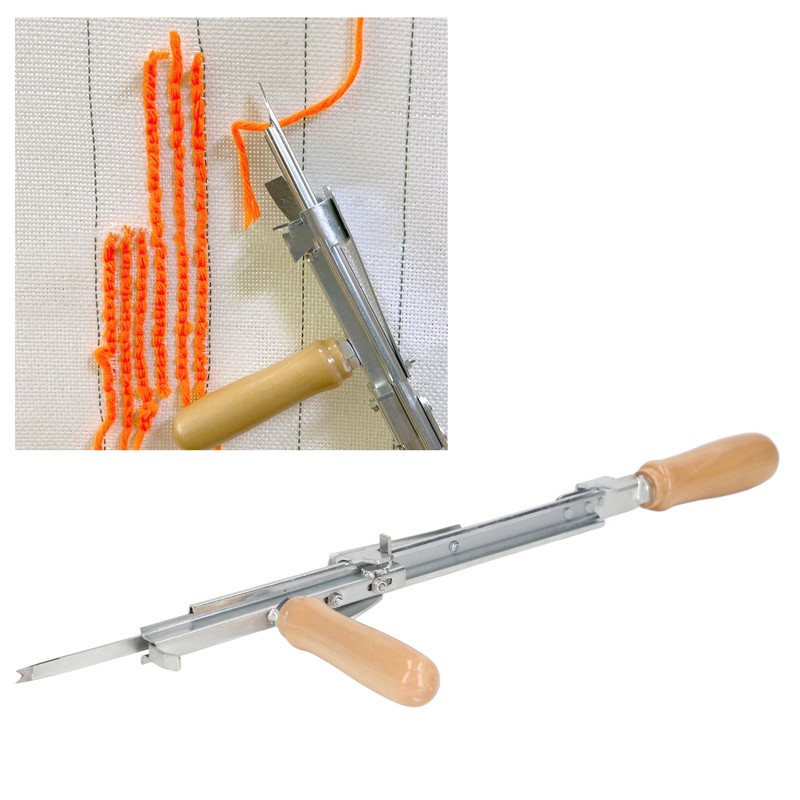 Manual Tufting Machine Speed Tufting Tool Wood Handle Handheld Rug