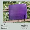 Wallet Handmade with Leader Primiun. (Violet)