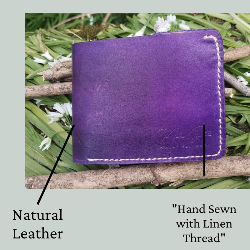 Wallet Handmade with Leader Primiun. (Violet)