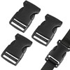Gasea 20Pcs 25mm(1") Side Release Buckles, Adjustable Replacement Buckle Clip