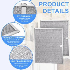 TOMOON 2 Pack Allure Range Hood Filter BPS1FA30 11-3/4 x 14-1/4 x 3/8 - Exact Fit