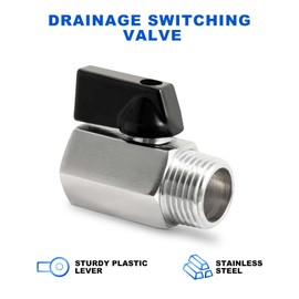 2Sets 1/2" Robust Hot Water Valve Drain Plug for RV Water Heater, 1/2 Ball Valve Water Heater Drain Valve Replacement for Drain Valve with 2pcs Tape, Trailer Water Heater, City Water Inlet Though