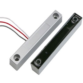 1 Pair Wired Alloy Window Magnetic Contact Sensor GY-ZN08-NO/GY-ZN08-T/GY-ZN08-NC/GY-ZN08-RVVDetector Switch Alarm Home Garage Security