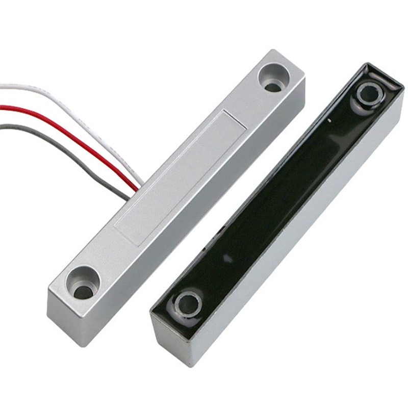 1 Pair Wired Alloy Window Magnetic Contact Sensor GY-ZN08-NO/GY-ZN08-T/GY-ZN08-NC/GY-ZN08-RVVDetector Switch