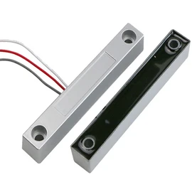 1 Pair Wired Alloy Window Magnetic Contact Sensor GY-ZN08-NO/GY-ZN08-T/GY-ZN08-NC/GY-ZN08-RVVDetector Switch Alarm Home Garage Security
