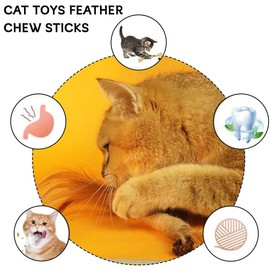 NJCXOLA Pack of 9 Catnip Sticks, Catnip Cat Chewing Wood Sticks for Cats Dental Care & Against Bad Breath Naturally Safe Cat Sticks Chew Sticks