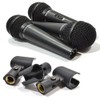 3 Pieces of Dynamic Vocal Microphones & Mic Stand Clips