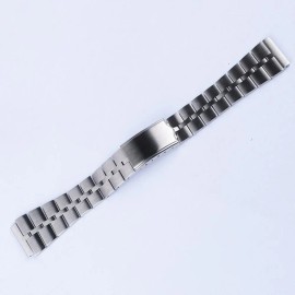 US Stock Tax-Free Luxury Adjustable 20mm Silver Brush 316L Steel Bracelet Watch Band for Seiko SKX Fishbone Bullhead 6139Band Color: Silver