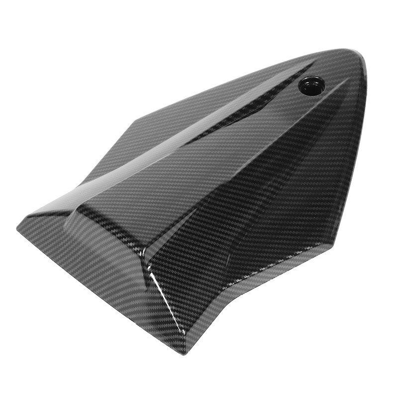 Carbon Fiber Style Motorcycle Passenger Seat Fairing with Mounting Accessory