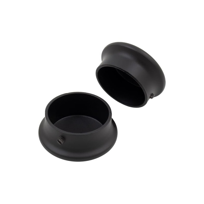 Max-Duty Closet Pole End Cap, Matte Black by Stone Harbor