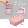 Silicone Enhanced Leakproof Travel Soap Case, Solid Shampoo Bar Holder,Large