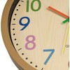 Foxtop Modern Children's Wall Clock, 30 cm, Silent Non-Ticking Wall