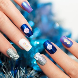 COHEALI 1pack Assorted Half Round Imitation Beads for Nail Decorations Mixed Flatback Charms for Phone Cases Shoes and Accessories