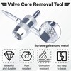 ecocstm 2 PCS 4-Way Tire Valve Stem Removal Tool, 4-in-1
