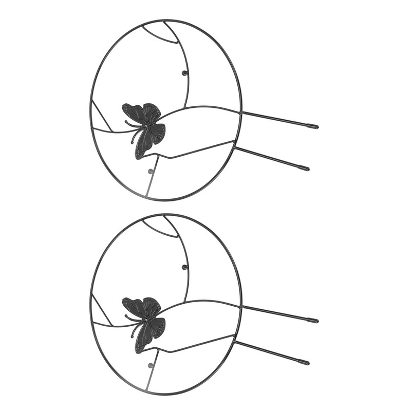2PCS Flower Plant Support Stand Iron Climbing Frame for Home