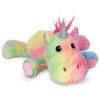 iscream Rainbow Friends Cozy Plush 10.5" Glitter Horn Tie-Dye Sherpa