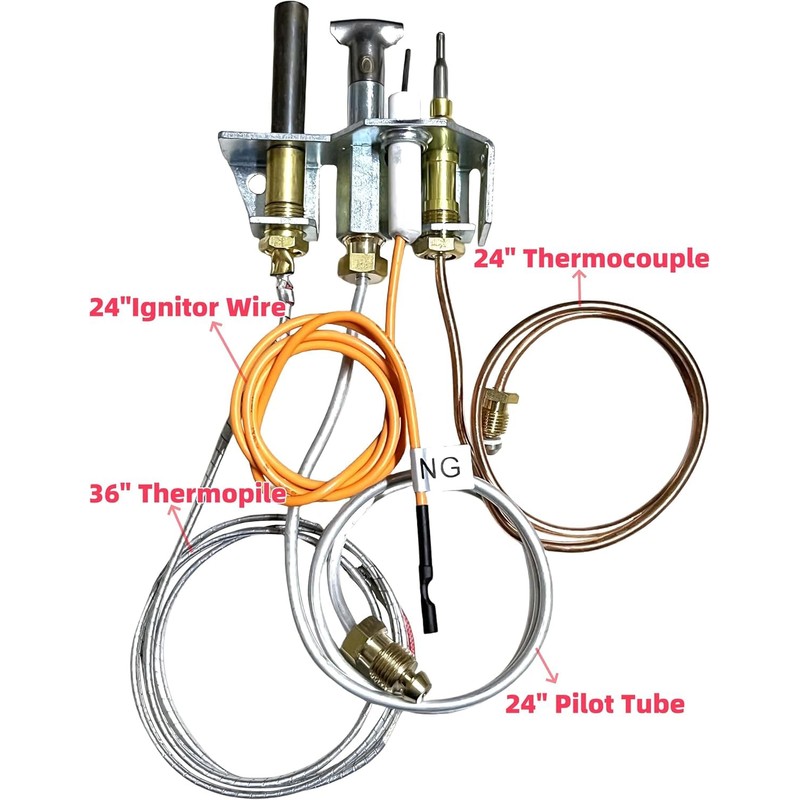 EVIMOTAL 25660, 4021-732 Pilot Assembly Natural Gas (NG) for Heatilator,