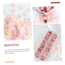 WOONEKY Glitter Nail Art Sequins Compartments Elegant DIY Makeup Decor for Manicure Nail Art Supplies Durable Pet Material