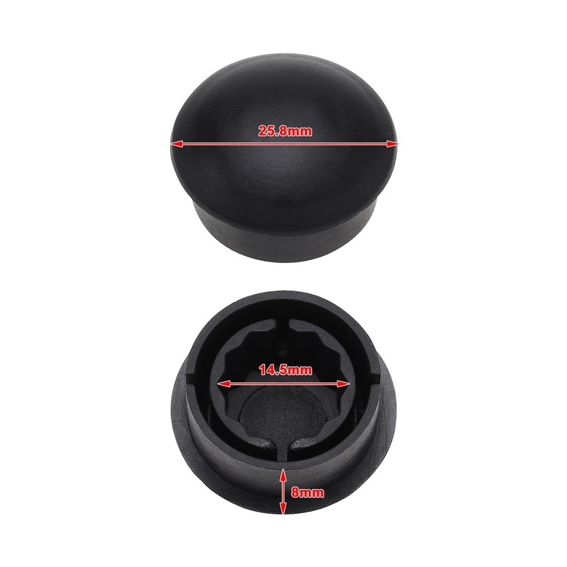 2PCS Car Front Rear Windshield Wiper Arm Nut Cover Spindle