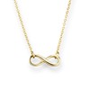 Glanzstücke München Women's Infinity Necklace Sterling Silver Yellow Gold-Plated 40