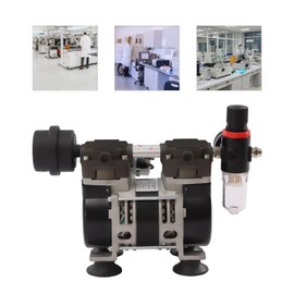 CNCEST Lab Diaphragm Vacuum, Pump Oilless Vacuum Pump Lab Oil Free Piston Vacuum Pump