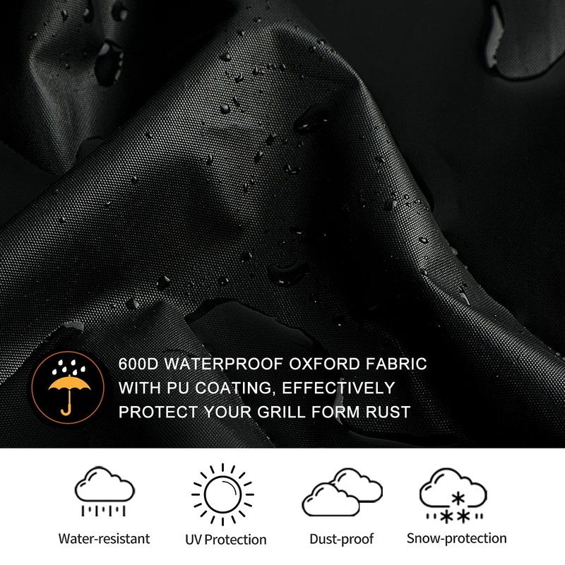 SUPJOYES Grill Cover for Oklahoma Joe's Longhorn Offset Smoker Grill,