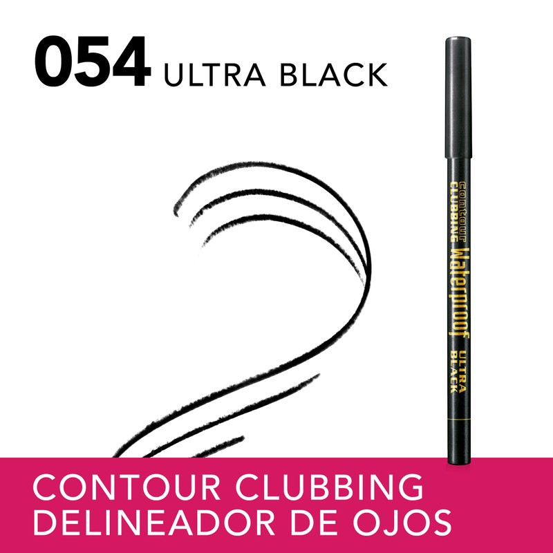 Bourjois Contour Clubbing Waterproof Eyeliner and Eyeshadow 54 Ultra Black,