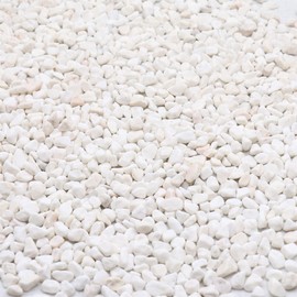 Premium Pebbles White Rocks. Decorative Pebbles. 1/5 Inch 10 lbs for Garden, Landscaping, Indoor, Vase Fillers, Crafting, Succulents, Pots, Plants (Mini, Tumbled)