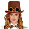 Felt Steampunk Top Hat With Goggles Victorian Fancy Dress Costume